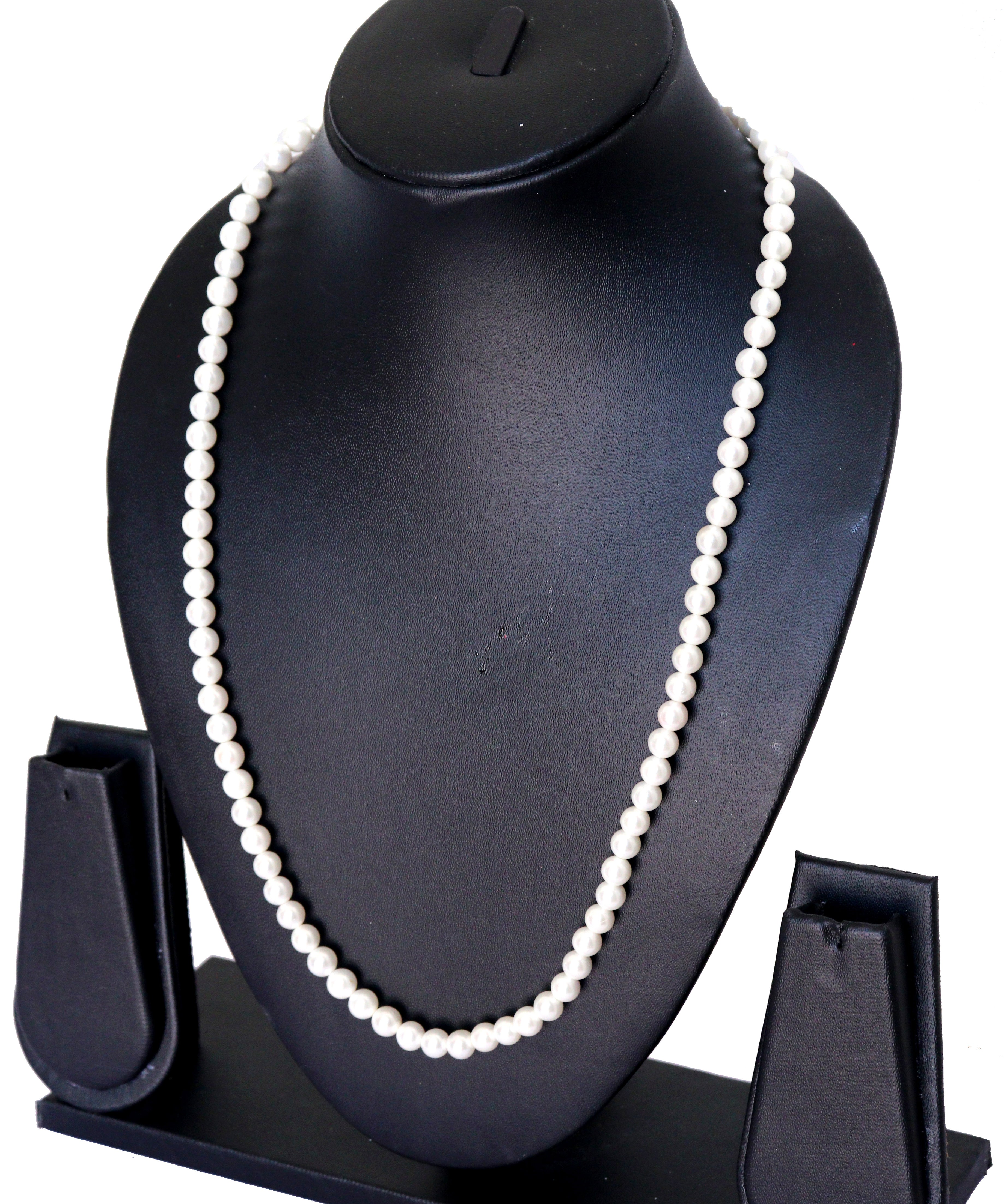 White Pearls Stone Chain