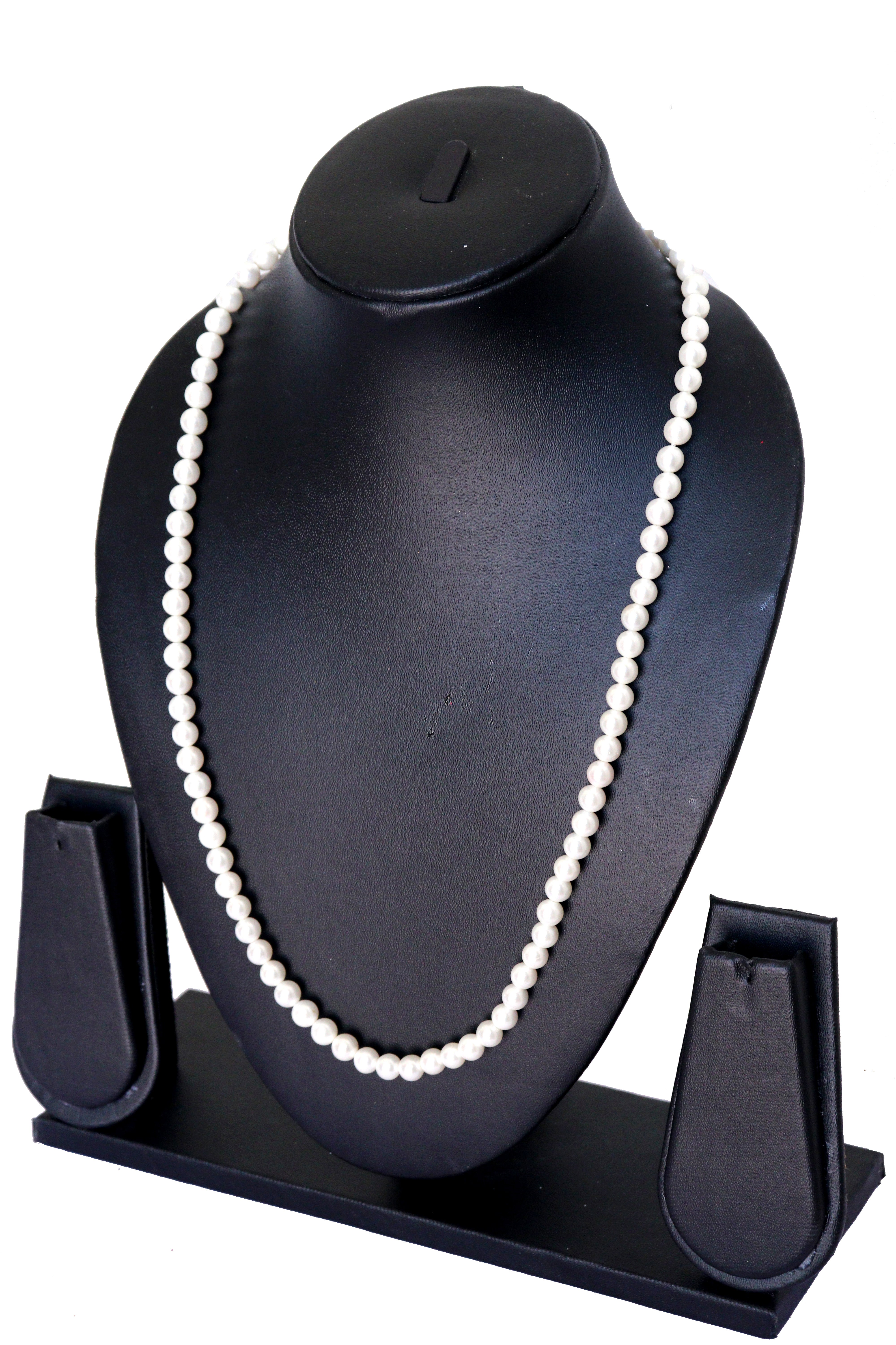 White Pearls Stone Chain