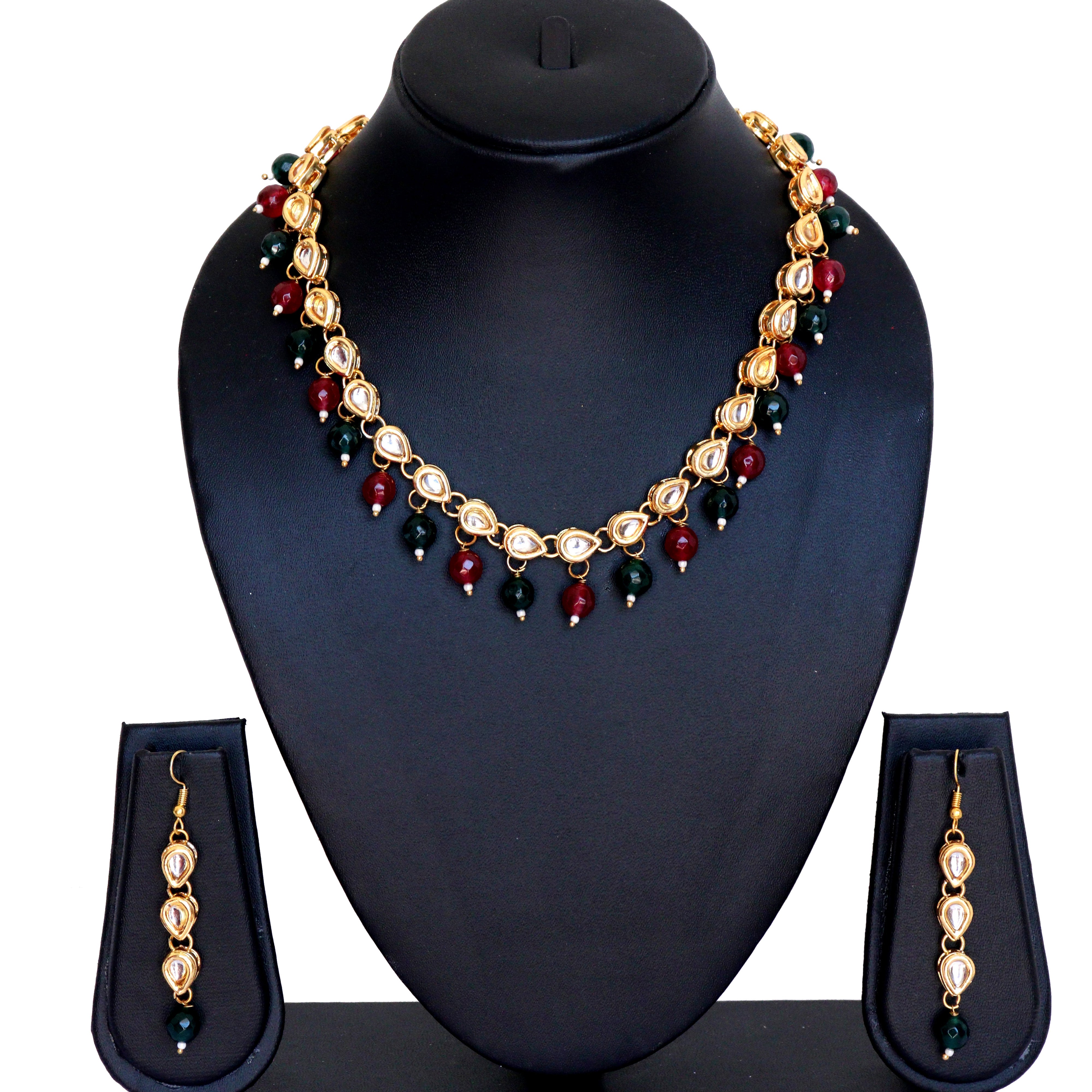 Studded Kundan Necklace Set