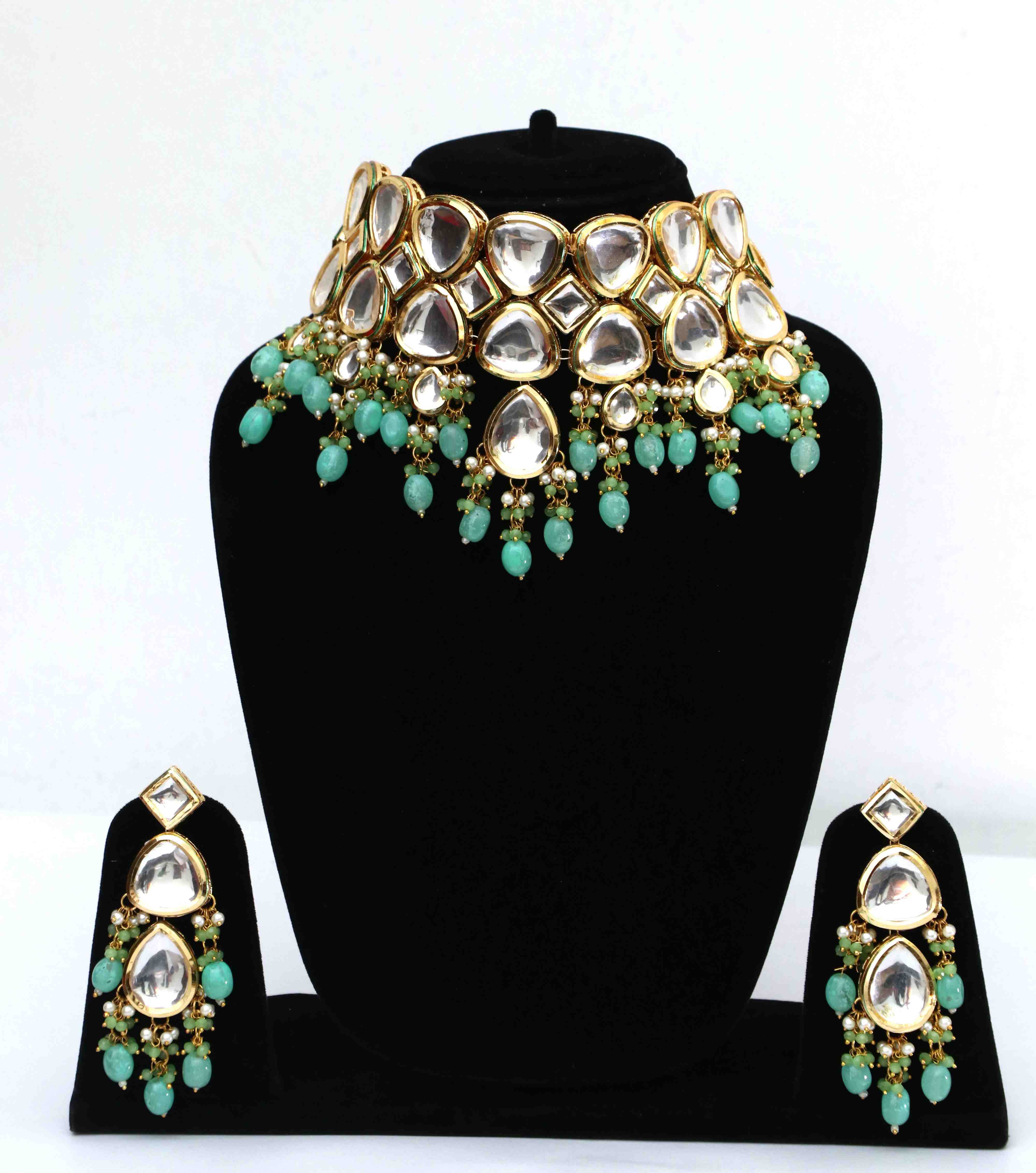 Polki Kundan Jewellery Set