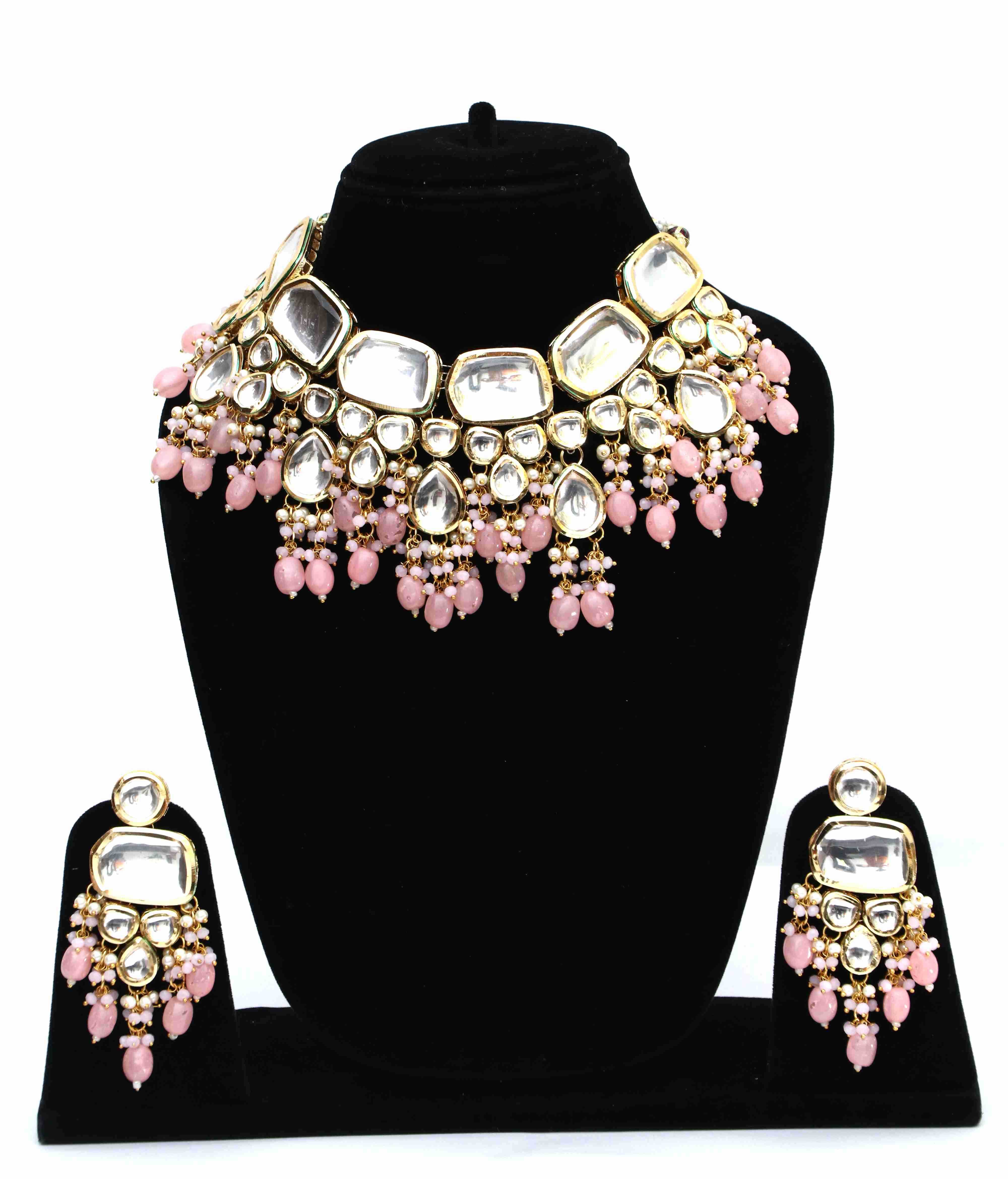 Polki Kundan Studded Jewellery Set