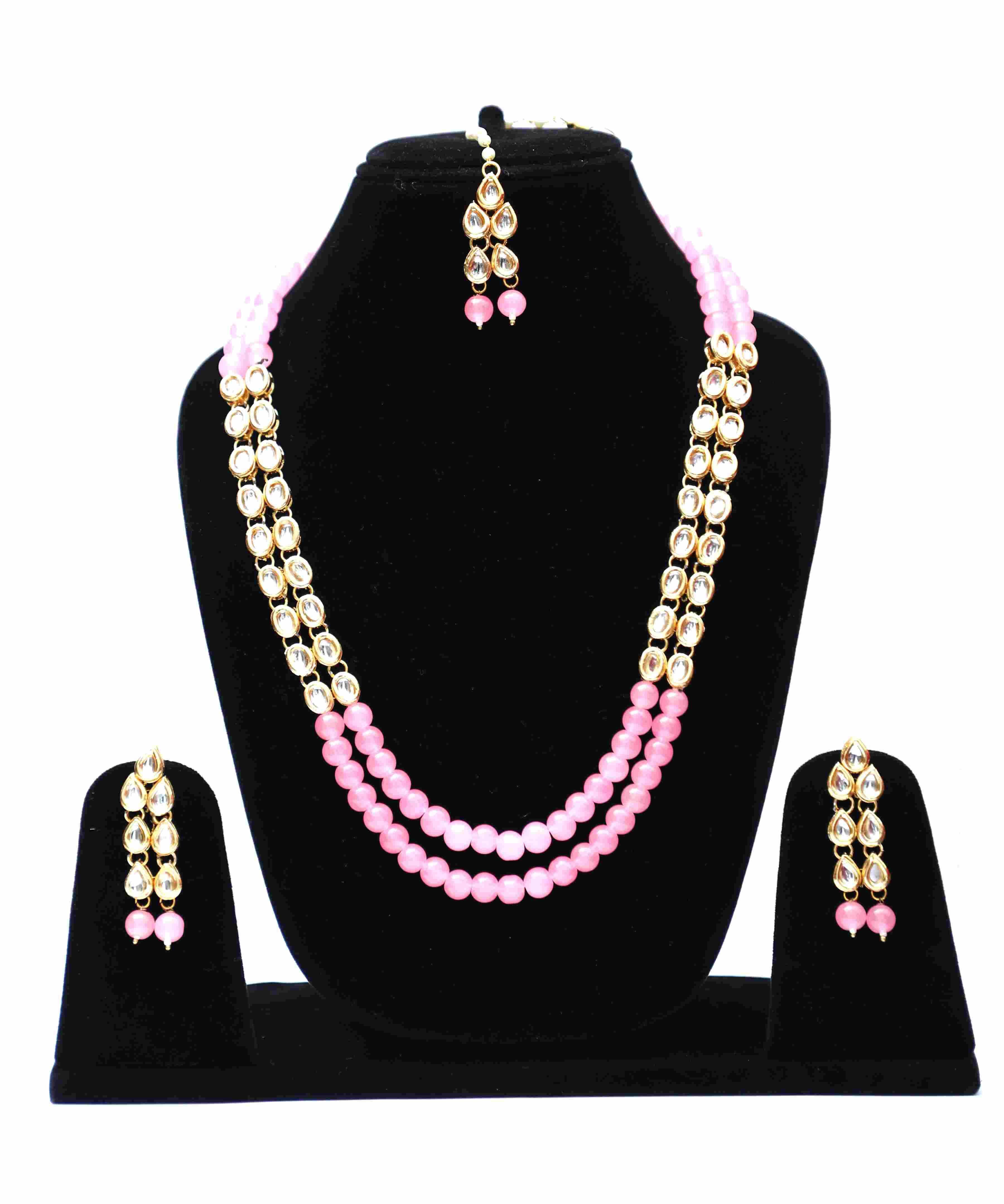 Kundan Long Necklace Set